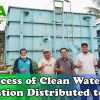 The Process of Clean Water Purification Distributed to Public